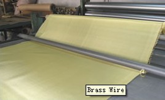 Malla de alambre tejida de cobre amarillo