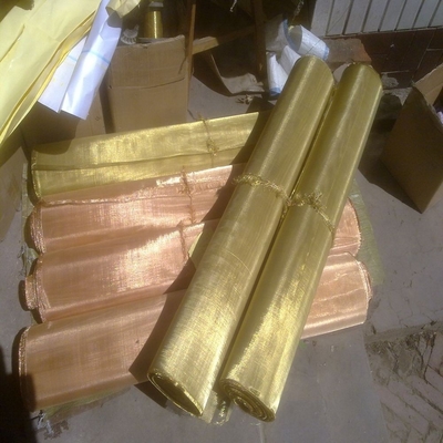 Malla de bronce de cobre amarillo del paño de alambre de cobre de fósforo de la malla de alambre (fábrica), Emi Shielding Red Copper Wire fina Mesh Screen, Faraday
