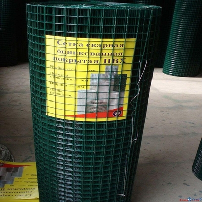 Le PVC a enduit le PVC soudé de métier de jardin de grillage a enduit la fabrication soudée 1/4&quot; de fer de Mesh Wire Fencing Green Color de fil - 6&quot;