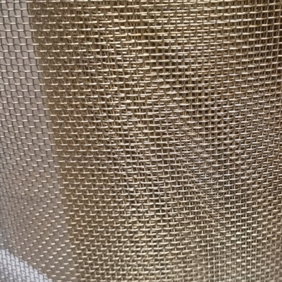 Fil en laiton tissé en laiton Mesh Screen Cloth de tissu de fil pour le cuivre de filtrage de tissu de grillage de bronze de phosphore de liquide et de gaz