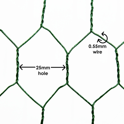 PVC Hexagonal Wire Netting 2022 Hot Sale PVC Coated Hexagonal Wire Mesh netting for fish pot /chicken