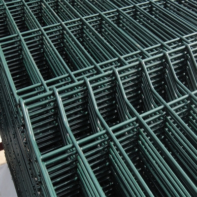 Fence Panel, Foldable garden fence PVC green coated v folds 3d bend wire mesh fence panels
